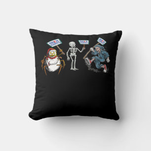 Spider  Toter Schädel Running Skeleton Snowman Spi Kissen