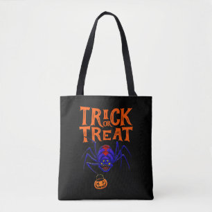 Spider Trick oder Treatment Shirt Frauen Sonniges Tasche