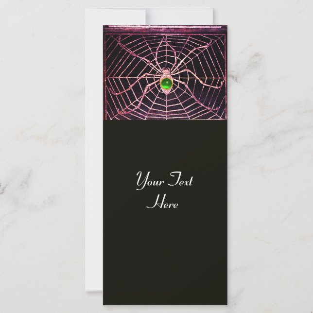 SPIDER UND WEB Green Emerald Black (Vorderseite)