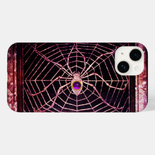 SPIDER UND WEB LILA GEMSTONE Black Case-Mate iPhone Hülle