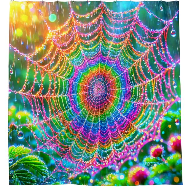 Spider Web Duschvorhang (Vorderseite)