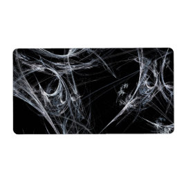 Spider Web Fraktal Background Shipping Label