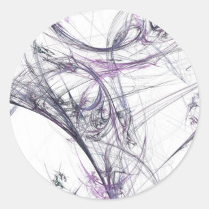 Spider Web Fraktal BackgroundRound-Aufkleber Runder Aufkleber