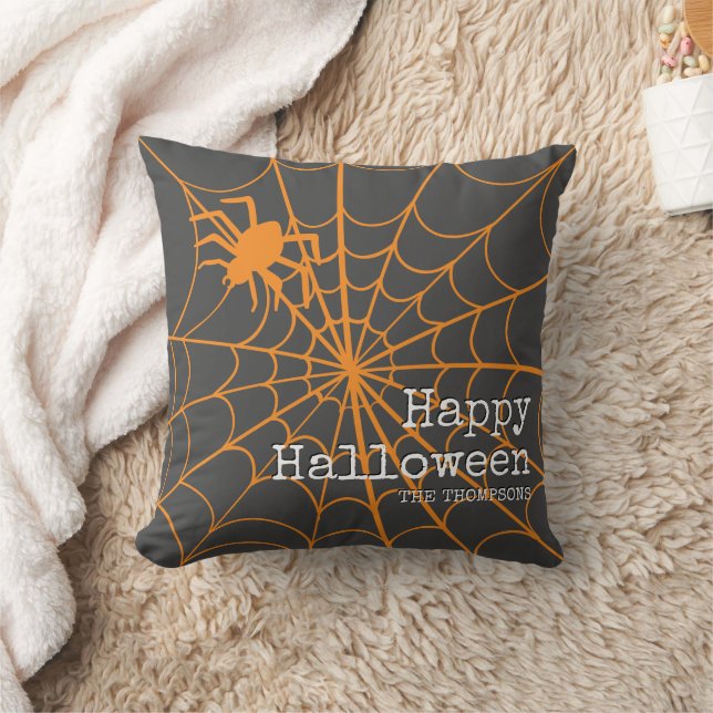 Spider Web Halloween Kissen (Decke)