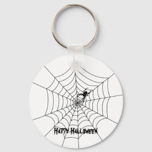 Spider Web Halloween Schlüsselanhänger