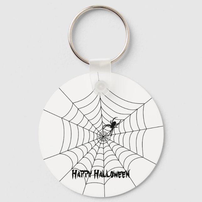 Spider Web Halloween Schlüsselanhänger (Vorderseite)