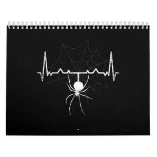 Spider Web Heartbeat Cobweb Spider Gift Kalender