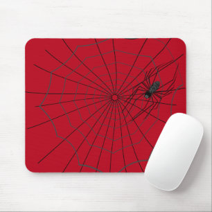 Spider Web Mousepad, Dunkelrot Mousepad