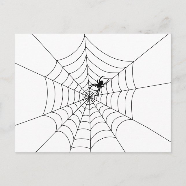 Spider Web Postcard Postkarte (Vorderseite)