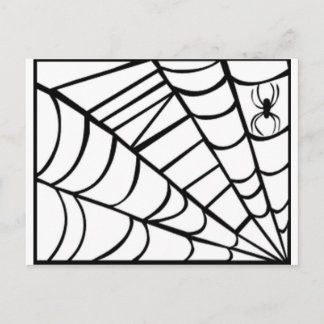Spider Web Postkarte