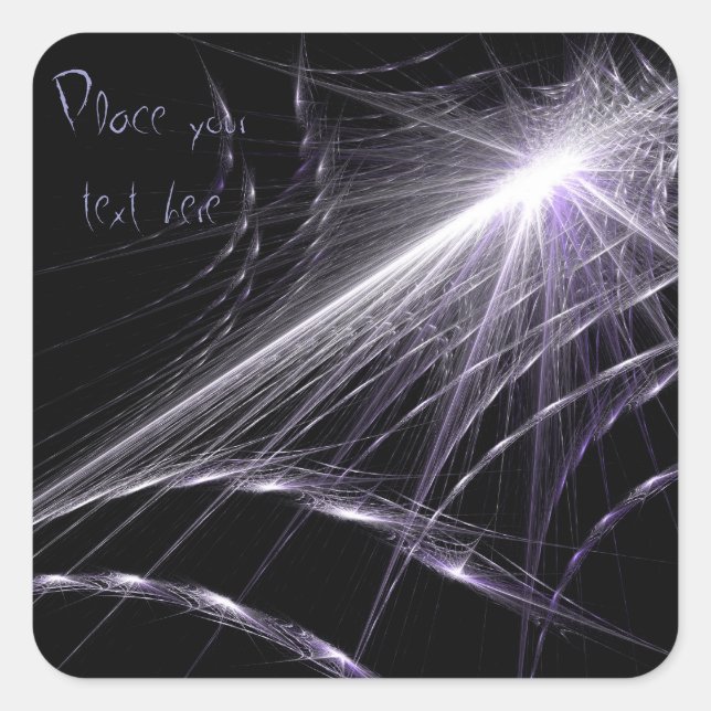 Spider Web Quadratischer Aufkleber (Vorderseite)