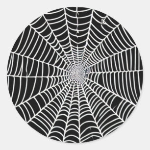 Spider Web Runder Aufkleber