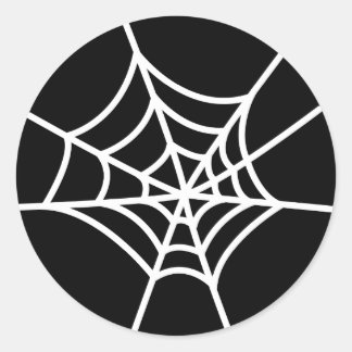 Spider Web Runder Aufkleber