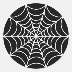 Spider Web Runder Aufkleber