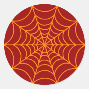 Spider Web Runder Aufkleber
