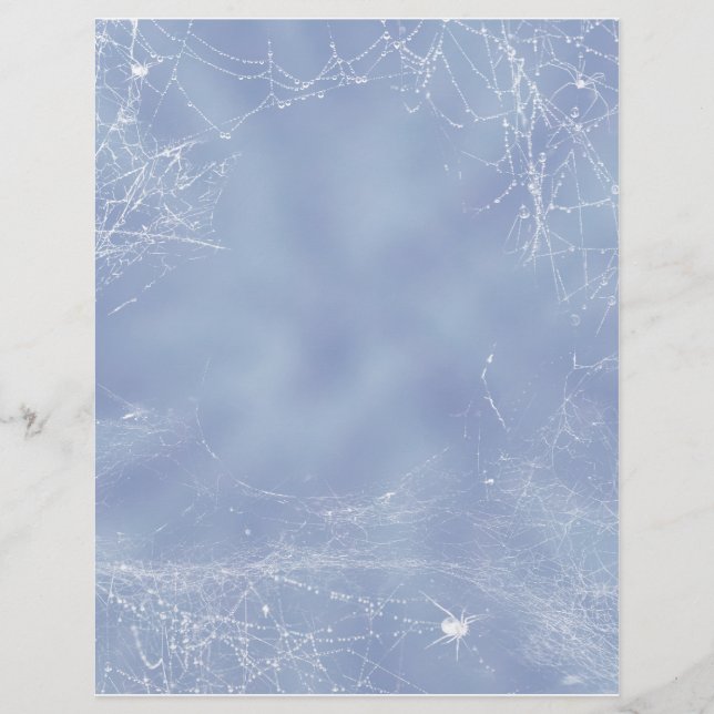 Spider Web Scrapbook Papier Design (Vorderseite)