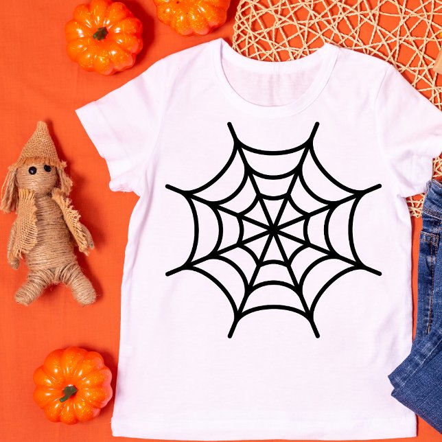 Spider Web Silhouette Halloween T-Shirt (Von Creator hochgeladen)