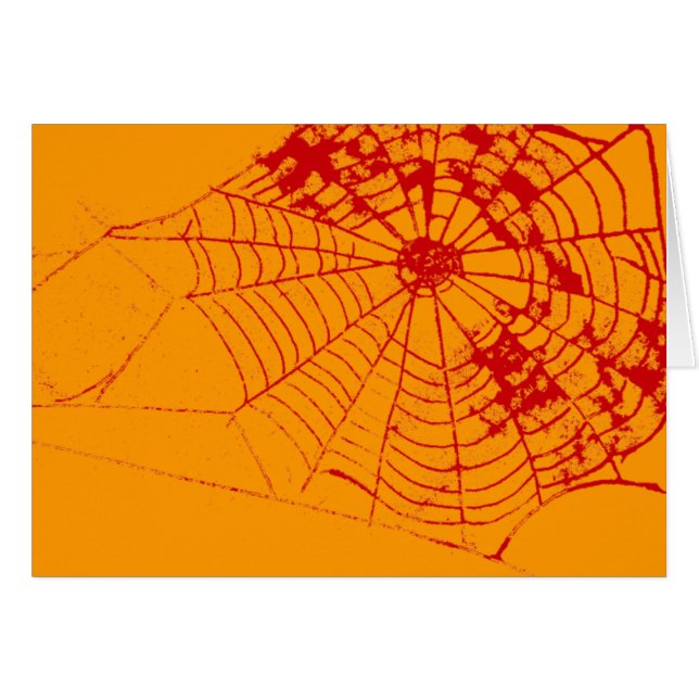 Spider Web The MUSEUM Zazzle Red Web (Vorderseite (Horizontal))