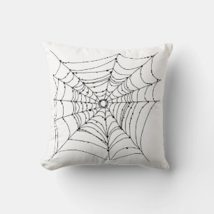 Spider Web Throw Kissen