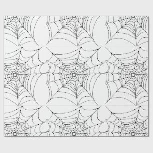 Spider Web Wrapping Paper Geschenkpapier