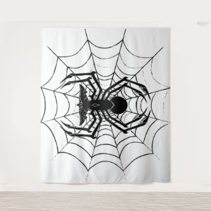 SpiderGremlins Web Wandteppich