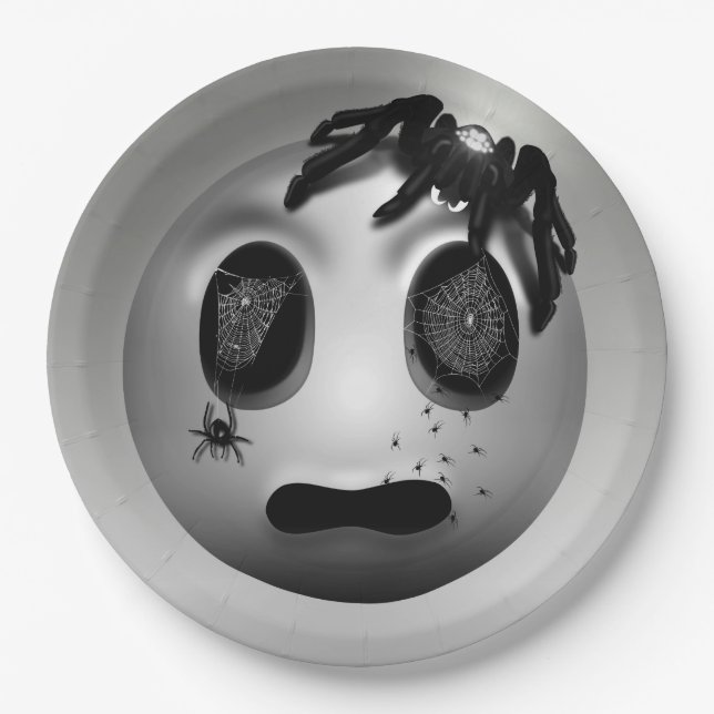 Spidermoji-Teller Pappteller (Vorderseite)
