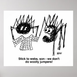 Spiders Diskutieren über Wooly Jumpers Poster