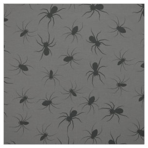 Spiders Gothic Halloween Black Stoff