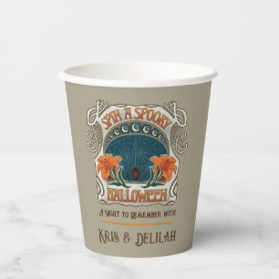 Spiders & Lilies Spooky Halloween Personalisiert Pappbecher
