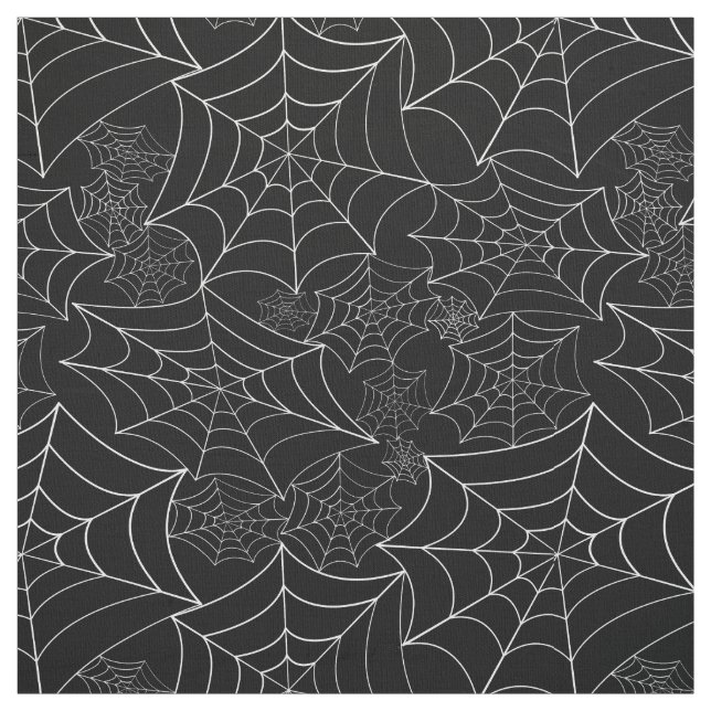 spiderweb halloween gothic spider web black stoff (Muster)