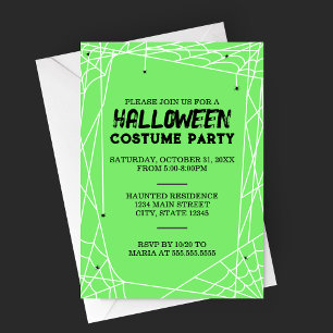 Spiderweb Halloween-Party Einladung