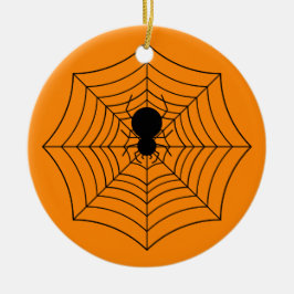 Spiderweb Keramik Ornament