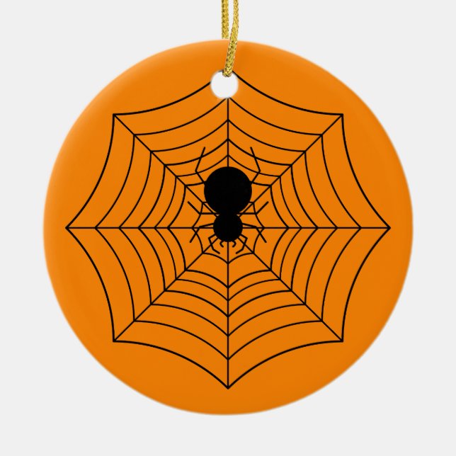 Spiderweb Keramik Ornament (Vorne)