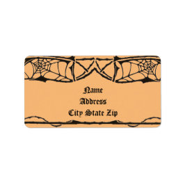 Spiderweb Label Adressaufkleber