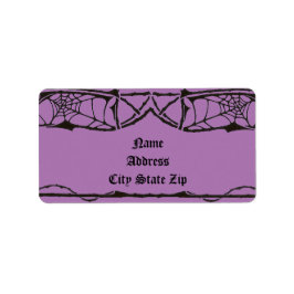 Spiderweb Label Adressaufkleber