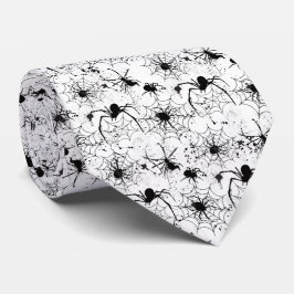 Spiderweb Pattern Halloween Krawatte
