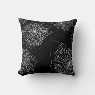 Spiderweb Schwarz und Weiß Streifen Kissen