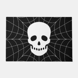 Spiderweb Skull Door Mat Fußmatte