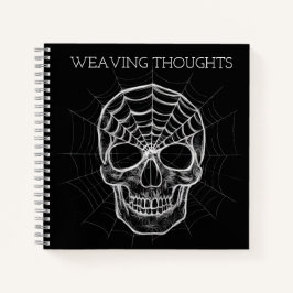 Spiderweb Skull Notizbuch