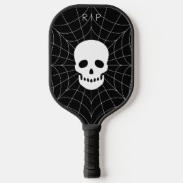 Spiderweb Skull Pickleball Paddle