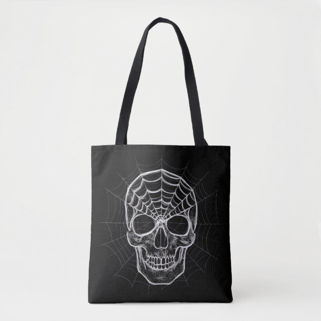 Spiderweb Skull Tasche (Vorderseite)