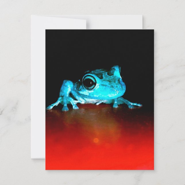 Spidey Frog Green Frog Wild Animals Lover Einladung (Vorderseite)