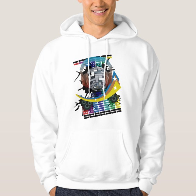 Spiegel-Ball Hoodie (Vorderseite)