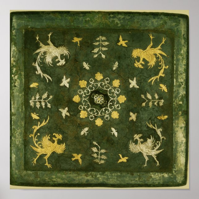 Spiegel, Bronze mit lackiertem Rücken Poster (Vorne)