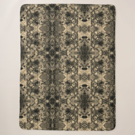 Spiegel mit samtigem Aussehen, klassisch beige Ein Sherpadecke