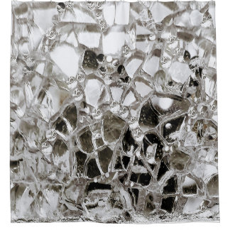 Spiegel und Glas Duschvorhang