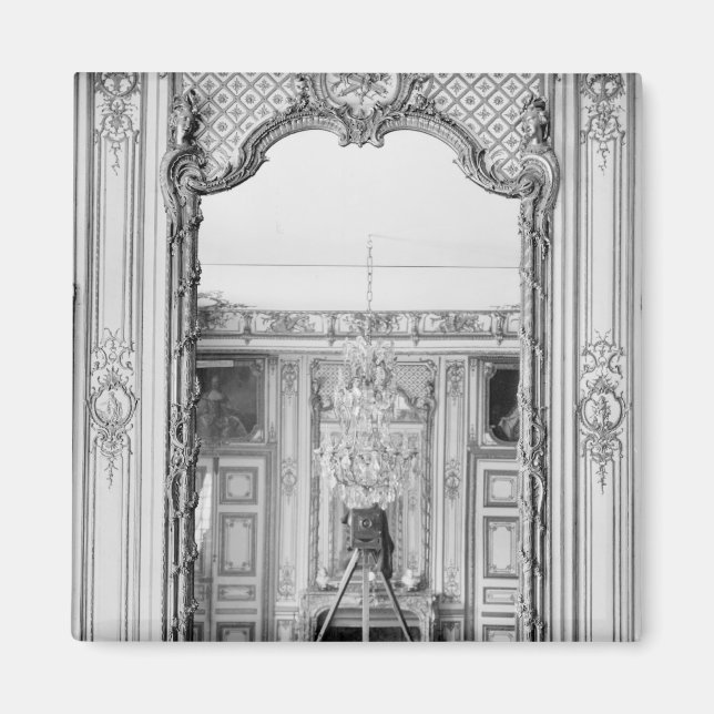 Spiegelbild im Schloss Versailles Magnet (Vorne)