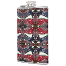 Spiegelbild mit wiederholter Form, über weiß