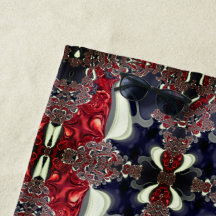 Spiegelbild mit wiederholter Form, über weiß