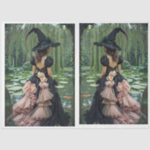 Spiegelbild Willow Hexe2 Gewebepapier